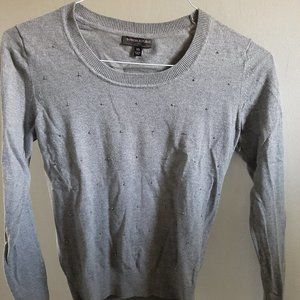 Banana Republic XS Grey with silver beads Sweater